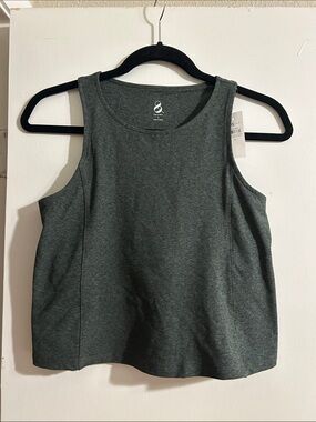 Women's Dark Heather Gray Sleeveless Tank Top